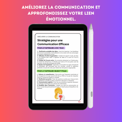 Le Guide du TDAH pour les couples - Ebook numérique à télécharger et imprimer chez soi.